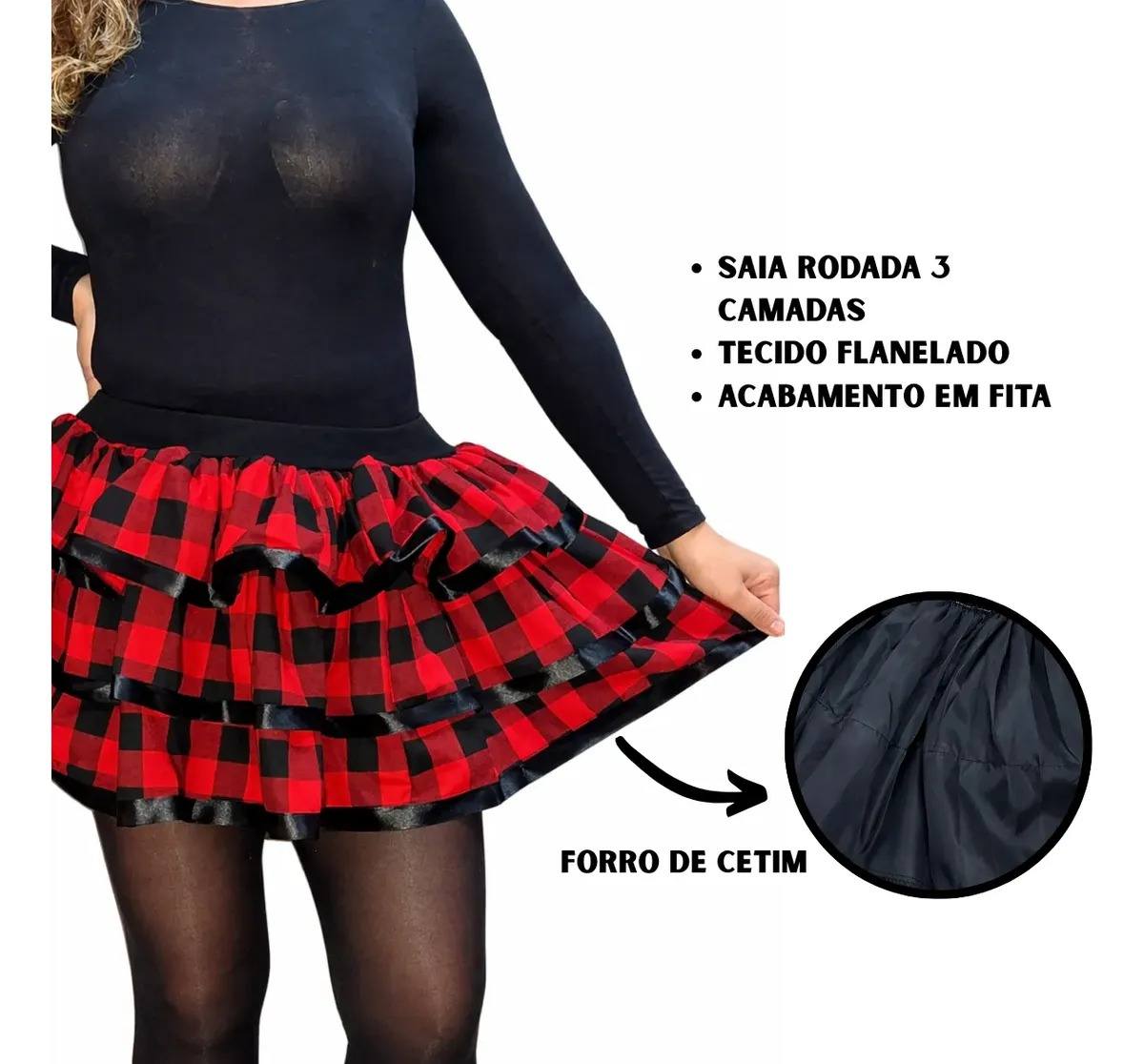 SAIA XADREZ FLANELA ADULTO